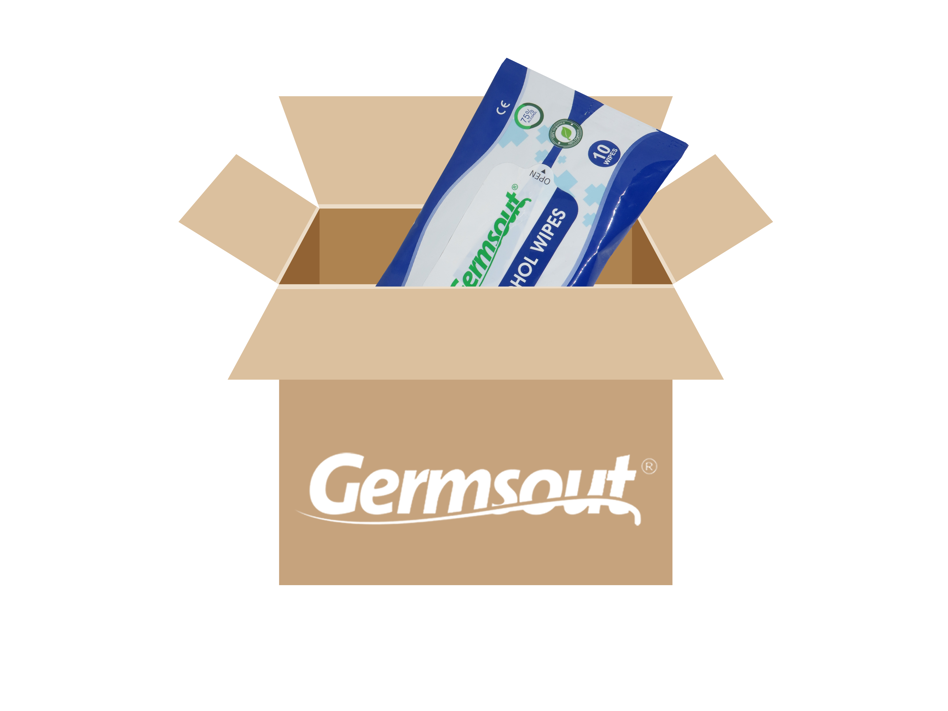 Germsout 10 unidades - Caja 120 paquetes