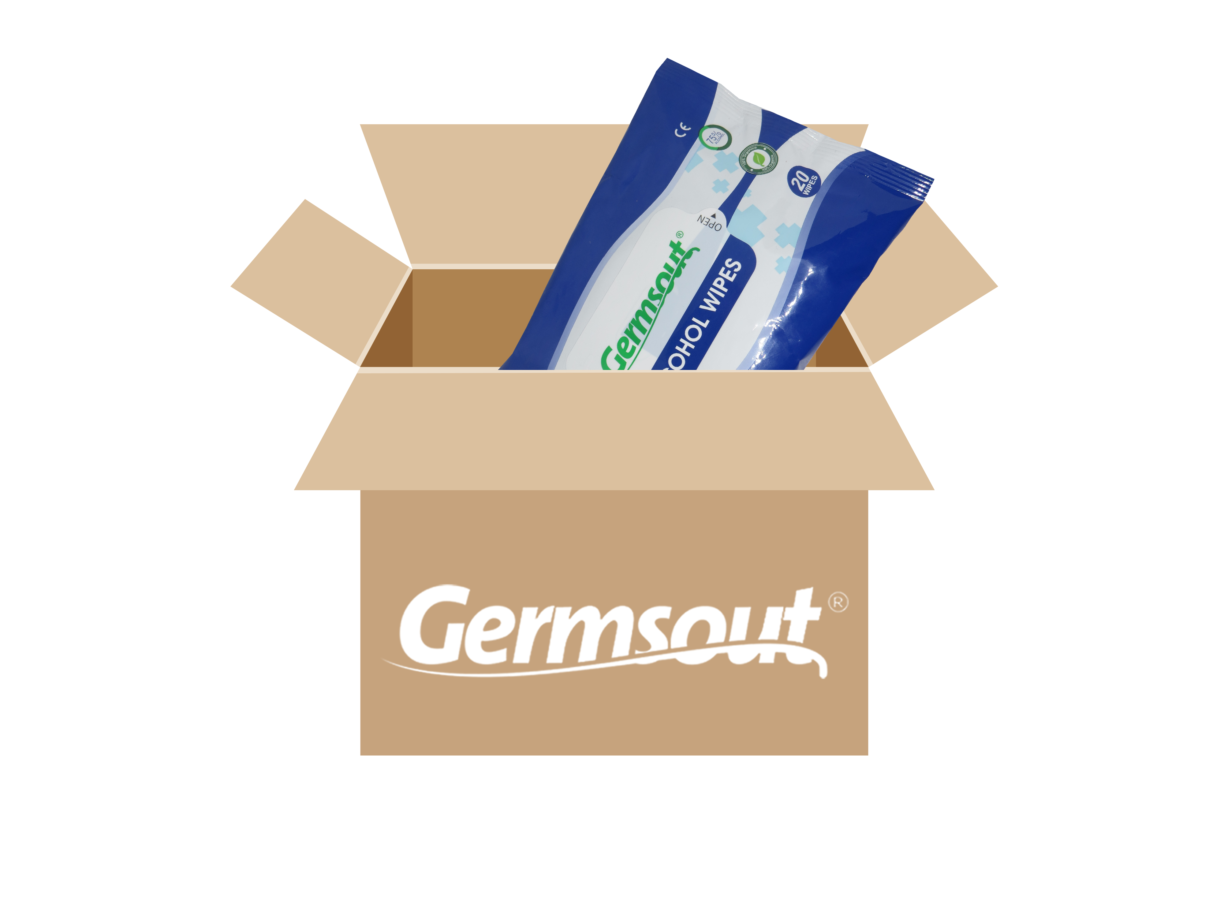 Germsout 20 unidades - Caja 120 paquetes