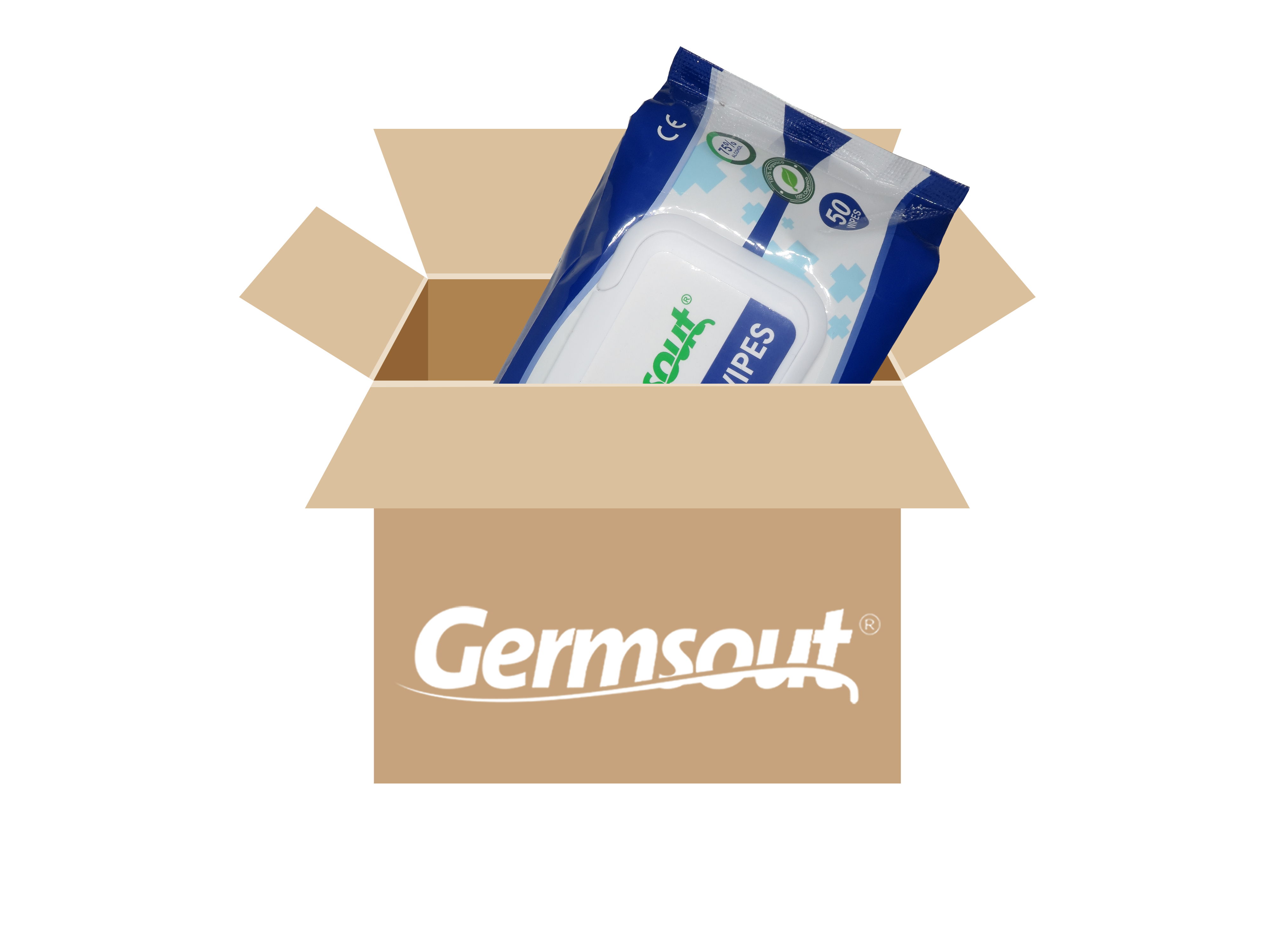 Germsout 50 unidades - Caja 36 paquetes